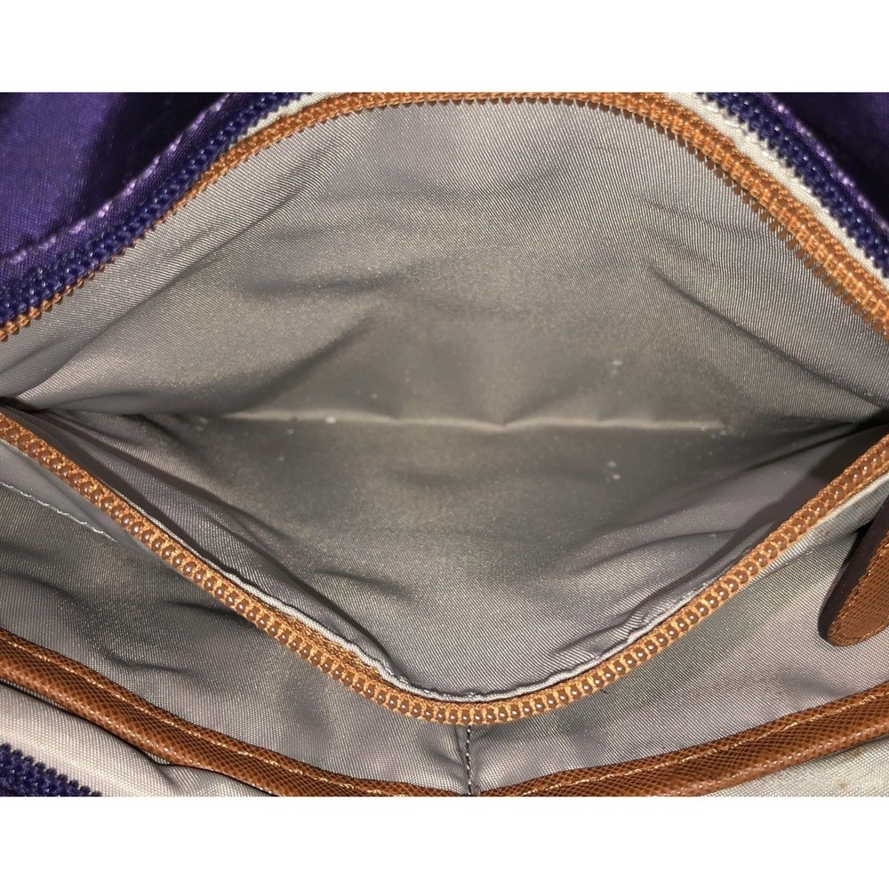 Michael Kors Royal Purple Kempton Nylon Crossbody Purse Bag - Picture 7 of 8